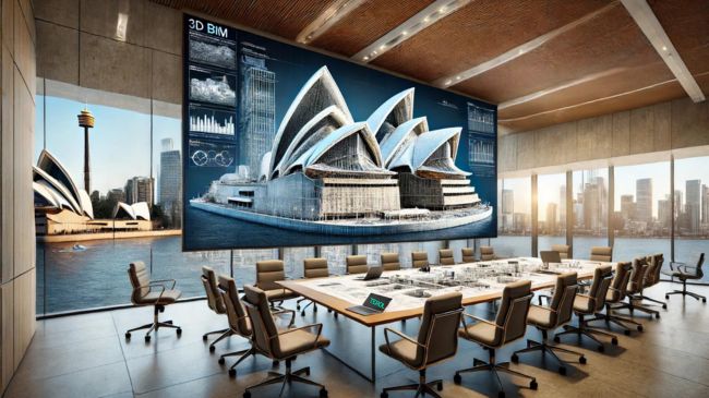  3D BIM model of the Sydney Opera House